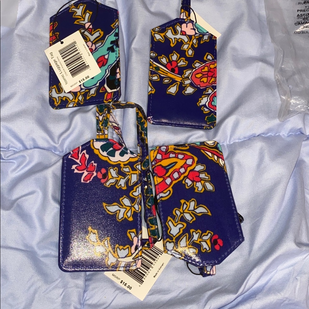 Set of 4 Vera Bradley Luggage Tags